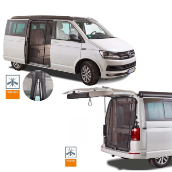 Set Insektenschutzgitter Magnetreißverschluss - VW Bus T5 / T6 / T6.1